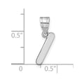 thumbnail image 4 of Auriga 14k White Gold Bubble Letter I Initial Pendant for Women, 4 of 6
