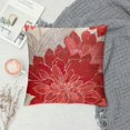 Qlloopoed Coral Pillow Covers Inch Dahlia Flower Dark and Light Coral