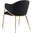 thumbnail image 2 of Meridian Furniture Nial Chaise de Salle à Manger Noire (Ensemble de 2), 2 of 9