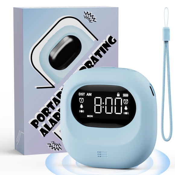 Reloj Roxicosly con alarma vibratoria, inalámbrico, recargable por USB