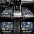 thumbnail image 4 of Salouo Marine Nautical for 4-Piece Floor Mats, Custom Fit Car Mats All-Weather Car Foot Mats Automotive Floor Mats for Cars, Trucks, SUVs, Vehicle Floor Liner, 4 of 7