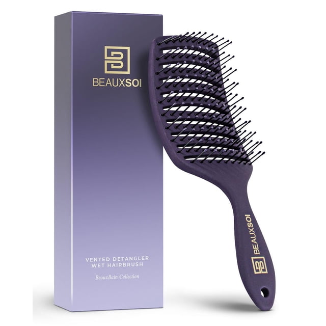 Cepillo desenredante BEAUXSOI ventilado para cabello húmedo o seco