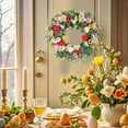 thumbnail image 4 of JHEHF 2026 Easter Wreaths for Front Door Easter Egg Door Wreath Spring Farmhouse Party Window Fireplace Mantle Wall Outdoor Indoor Decorations 17.8inch, 4 of 9