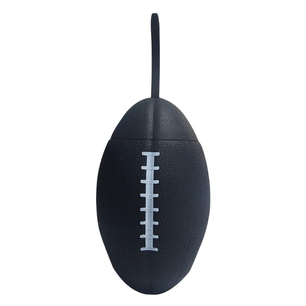 Botella de agua plegable en rugby, exprimible, portátil, reutilizable, a prueba de golpes, fútbol, deportes, silicona, plegable para viajar Negro Sunnimix Botella plegable