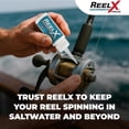 thumbnail image 6 of ReelX Fishing Reel Grease, Marine-Grade Anti-Rust Lubricant for Bearings, Spinning, Baitcasting, Spincast, Fly, Trolling & Electric Reels, Corrosion Prevention & Control, 1 oz with Applicator Tip, 6 of 11