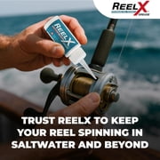 ReelX Fishing Reel Grease, Marine-Grade Anti-Rust Lubricant for Bearings, Spinning, Baitcasting, Spincast, Fly, Trolling & Electric Reels, Corrosion Prevention & Control, 1 oz with Applicator Tip