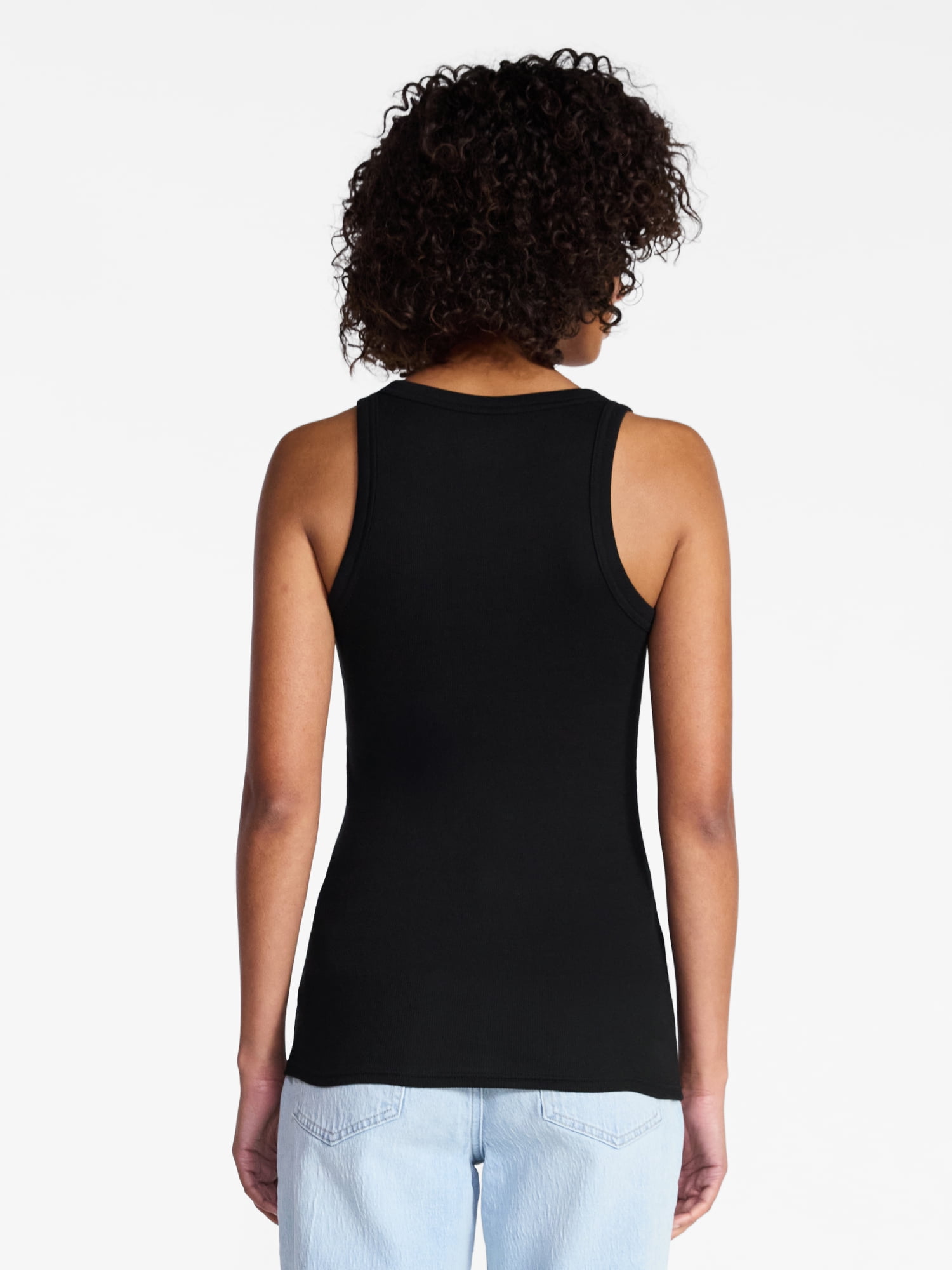 Time and Tru Women's Ribbed Tank Top, Sizes XS-XXXL
