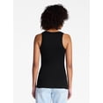 thumbnail image 4 of Time and Tru Women's Ribbed Tank Top, Sizes XS-XXXL, 4 of 6