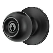 Hyper Tough Keyed Entry Ball Locking Doorknob Matte Black Finish