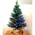 thumbnail image 2 of Flexible Flyer Small Pre-lit Fiber-Optic Christmas Tree. 500 Fiber Light Tips Tabletop LED Green 32”, 2 of 6