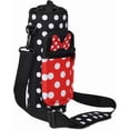 thumbnail image 2 of Water Bottle Carrier Holder Sling Bag Sleeve 32 Oz Crossbody Water Bottle Case Cover with Strap Pockets for Travelling Hiking Camping, 5''''x10'''', Black-2, 2 of 5