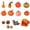 #1-Multicolor, variant on Halloween Decorations Pumpkin Decor 50 Pack Mini Artificial Pumpkins, Small Pumpkin Decorations for Halloween Thanksgiving Fall Home Garden Display