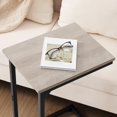 thumbnail image 6 of Hanyu C Shaped End Table Set of 2, Couch Side Table that Slide Under Sofa, Narrow Small Space TV Trays for Living Room, Bedroom, Greige HET02CGY, 6 of 17