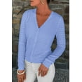 thumbnail image 4 of PRETTYGARDEN Women's Lightweight Cardigan Sweaters Fall Trendy Long Sleeve V Neck Button Up Soft Knit Sweater Tops, 4 of 9