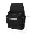 thumbnail image 2 of CIMAXIC Black Maintenance Tool Waist Pouch with Adjustable Straps for Repairing Tools, 2 of 8