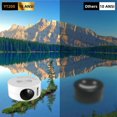 thumbnail image 3 of HLONK Projector， 2023 Upgraded Mini Projector， 9500 Lumens Multimedia Home Video Projector， Full Wired Same Screen Phone white, 3 of 9