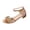 Rose Gold, variant on BADHUB Womens Low Block Chunky Heels Sandals Sparkly Rhinestone Open Toe Ankle Strap Dress Sandals Shoes Party Wedding Black 37