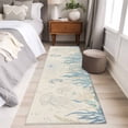 thumbnail image 4 of Blue Seahorse Coastal 2'x6' Runner Rugs for Hallway Kitchen Bedside Non Slip, Summer Beach Nautical Ocean Coral Vintage Entryway Rug Runners with Rubber Backing, Long Carpet Runner for Laundry Room, 4 of 8