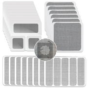 XUWSSF Screen Repair Stickers, 22 Insect Protection Window Repair Tape Self-Adhesive Fiberglass Repair Fly Screen Patches for Door Hole Prevent Mosquitoes Insects