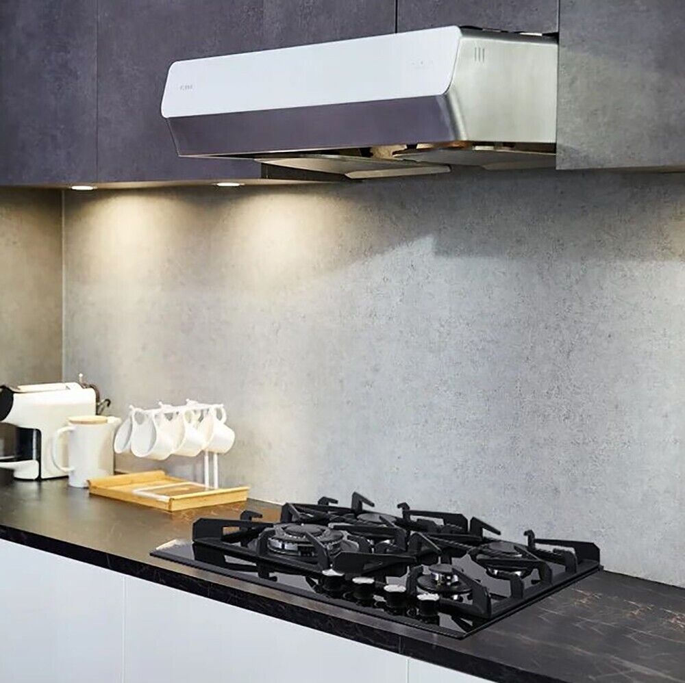24" Kitchen Built-in Gas Cooktop 4 burners NG/LPG Stainless Steel Tempered Glass