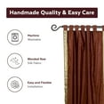 thumbnail image 4 of Brown  Tab Top  Sheer Sari Curtain / Drape / Panel   - 80W x 120L - Piece, 4 of 4