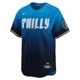 thumbnail image 2 of Men's Nike Trea Turner Blue Philadelphia Phillies 2024 City Connect Limited Player Jersey, 2 of 3
