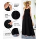 thumbnail image 3 of Vestido largo Wolddress para mujer 2025, casual, sin mangas, negro, talla M, 3 of 6