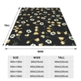 thumbnail image 3 of Balery Daisy Manta de Felpa Suave y Acogedora – Cobija de Franela Aterciopelada para Cama, Lavable y Cálida para Sofá, Mascotas, Transpirable-50"x40", 3 of 7