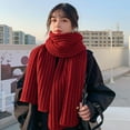 thumbnail image 6 of Ptetnvg Women And Mens Winter Thick Stay Warm Anti-shrink Knit Wrap Chunky Long Warm Scarf, 6 of 9