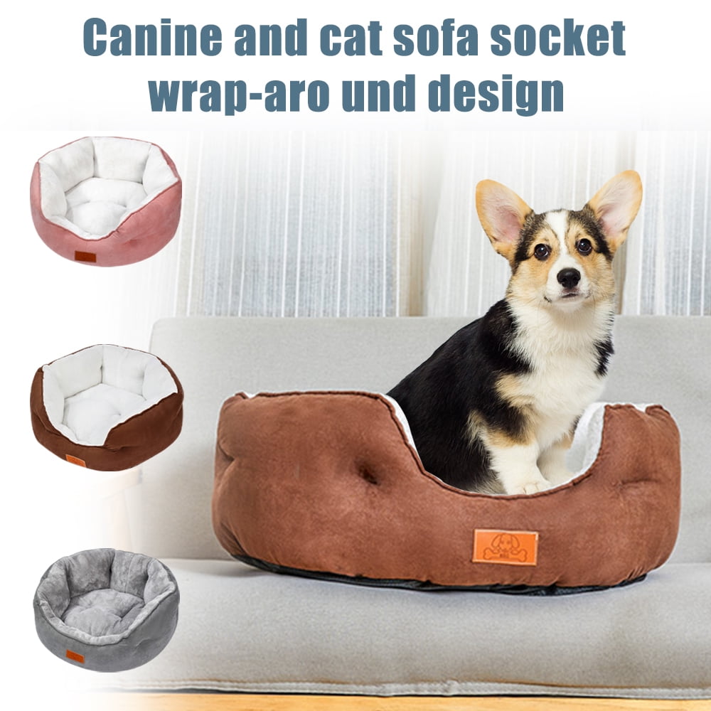 Dog Bed, Cat Beds for Indoor Cats,Pet Bed for Puppy and Kitty,Round ...