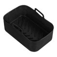 thumbnail image 1 of 2 ollas para freidora de aire, utensilios de cocina para hornear de silicona para Ninja Dz201 Foodi 8qt (negro), 1 of 4