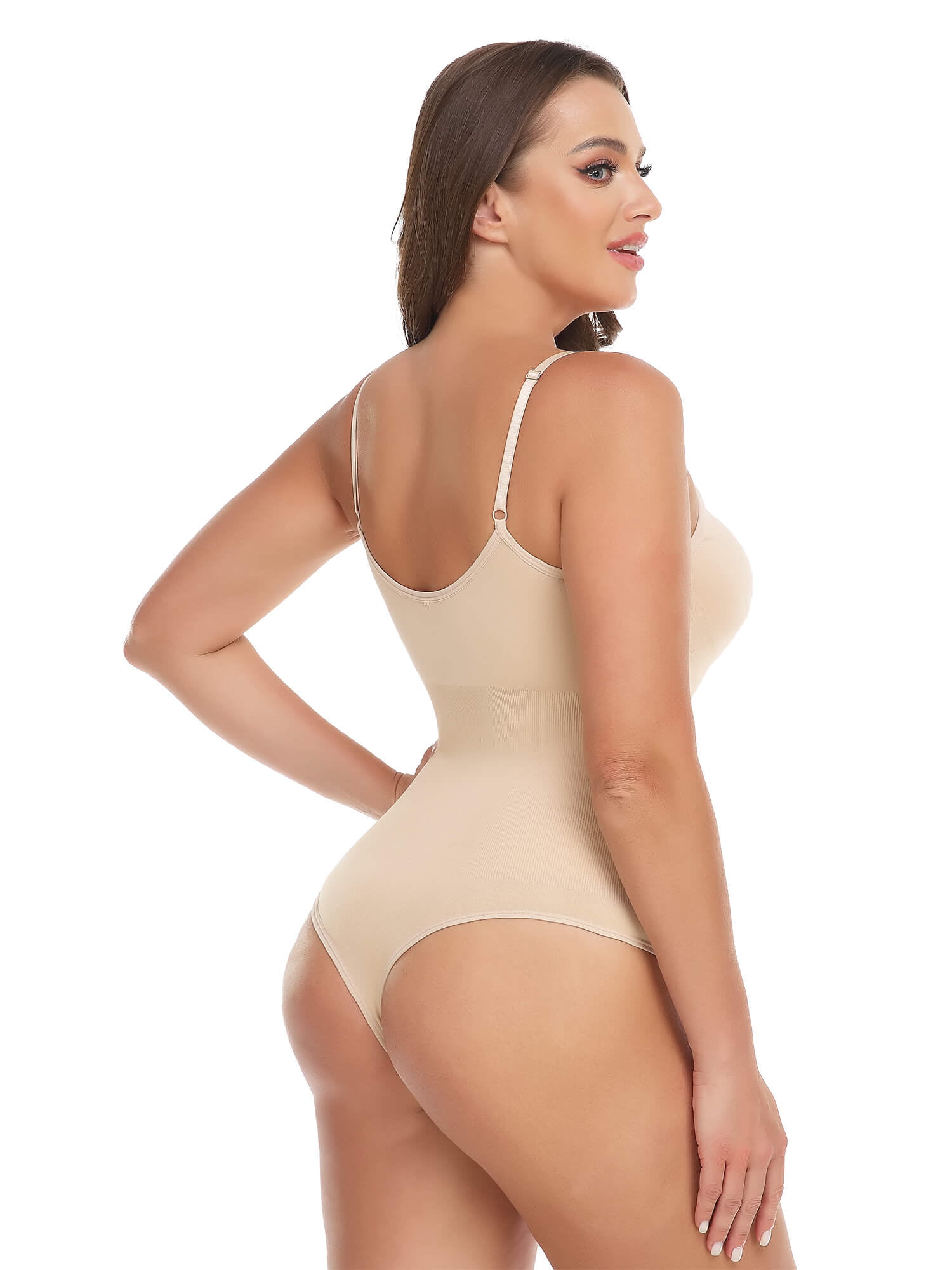SENDKEEL Low Back Bodysuit For Women Shapewear Seamless Sculpting Body  Shaper Thong Tank Top