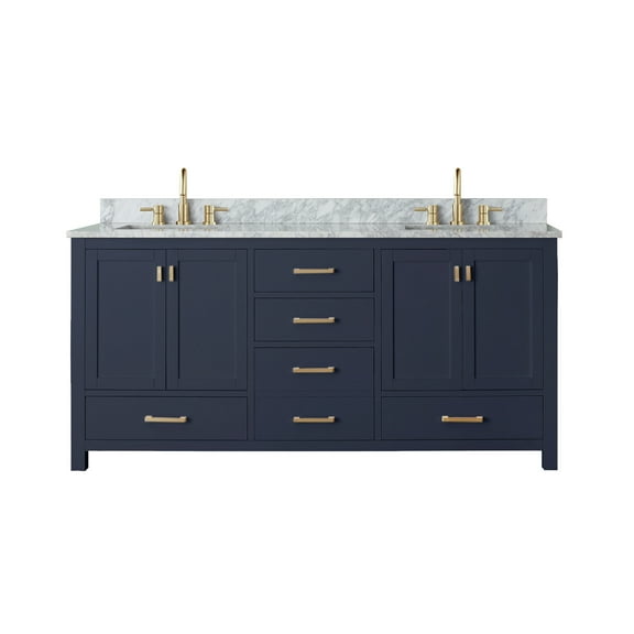 Avanity Modero-Vs72-C Modero 72" Free Standing Double Basin Vanity Set - Blue