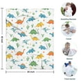 thumbnail image 4 of Colorful Dinosaurs Cacti Pattern Blanket,Comfortable Soft Lamb Wool Throw Blanket,All Season,Warm Lightweight Blankets for Sofa Bed Couch Living Room Chair,30"x40", 4 of 4