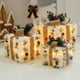 thumbnail image 3 of Caja de regalo Led ahuecada para decoración navideña, caja de hierro con luces de arco, arte para el hogar, centro comercial al aire libre, regalo para fiesta en casa, suministros para el hogar, 3 pie, 3 of 4