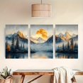 thumbnail image 2 of 2D Flat, 3pcs, Decorative Painting, 2D Frameless Canvas Art, Premium Artwork Set of 3 White Mountain Landscape Paintings, Serene Natural Scenery with Vibrant Colors - Perfect for Living Room, Bedroo, 2 of 4