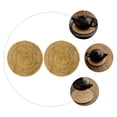 thumbnail image 2 of WORGEOUS 10 Pcs  Drink Coasters Reusable Cup Mats Round Coasters Natural Loofah Coasters Nonskid Cup Cushions, 2 of 8