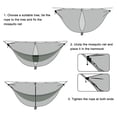 thumbnail image 4 of Hammock Mosquito Net Separated Mosquito Cover Hammock Camping Mosquito Net, Polyester Net for 360 Degree Protection, Double Sided Zip for Easy Access Contains No Hammock, 4 of 9