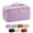Purple, variant on Large Capacity Travel Makeup Bag for Women, Waterproof Portable Cosmetic Bag with Compartments, Foldable Flat Lay Design for Easy Access, Perfect for Toiletries & Beauty Essentials