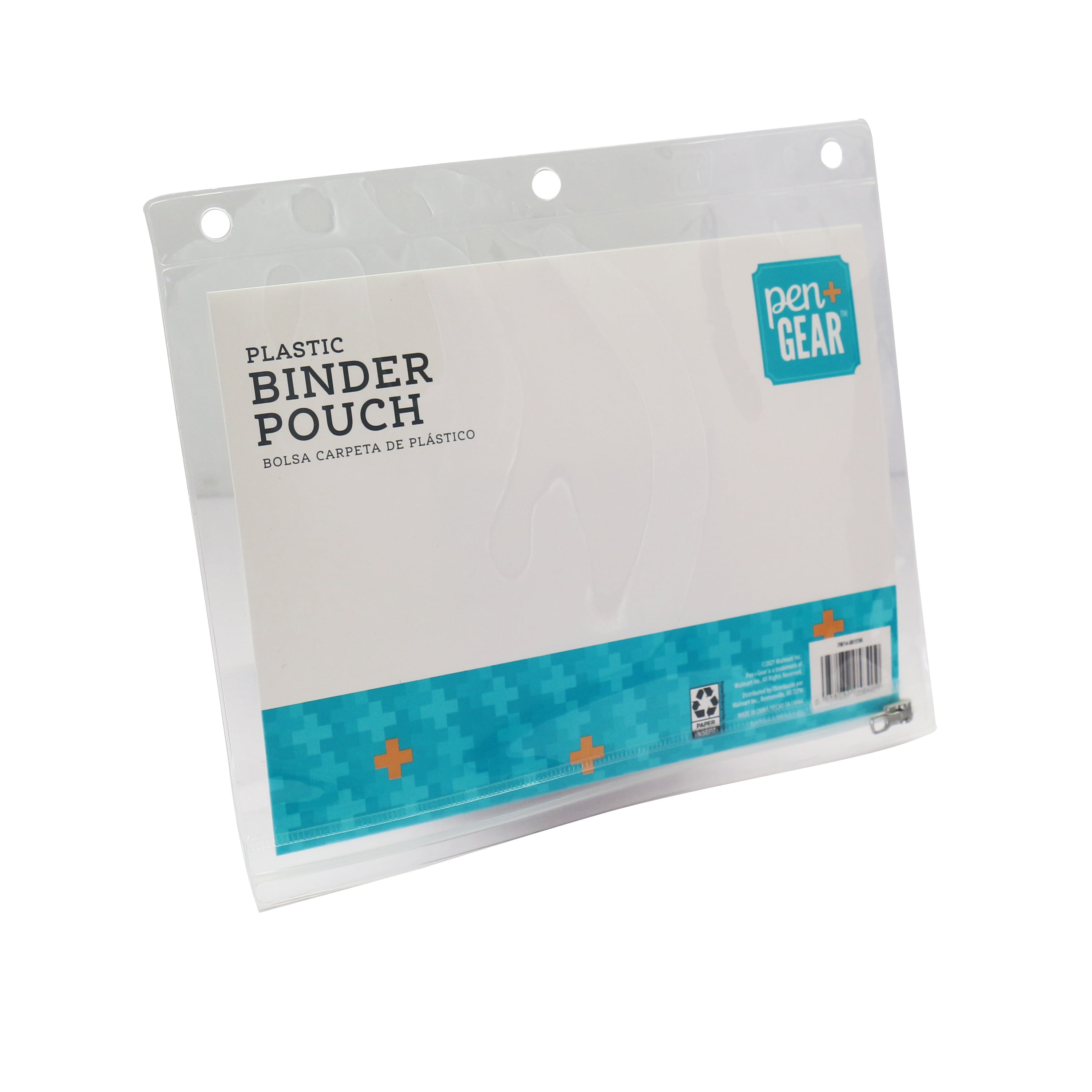 Pen + Gear Plastic Binder Pouch, Clear Model, Assembled Product Height 8" ,Length 10"