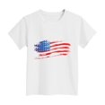 thumbnail image 4 of Qopobobo Teen Girl Shirts Kids Girls 4th of July T-Shirts, Printed Short Sleeve Cotton Summer Tops White,2-3 Years, 4 of 4