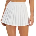 thumbnail image 2 of ID Ideology Womens Active Solid Pleated Skort Bright White M, 2 of 3