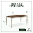 thumbnail image 3 of Finch Provence 60" Dining Table with Tools and Hardware, White, 3 of 8