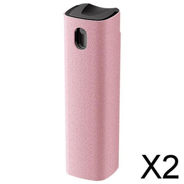 Paquete de 2-4 botellas de spray de limpieza de pantalla y paño para eliminación de polvo de pantalla de TV portátil 2 piezas