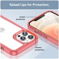 thumbnail image 3 of Dteck with iPhone 11 pro Case,Protective,Anti-Scratch,Non-Yellowing,Shock Absorption,Reinforced Corner,PMMA+TPU for iPhone 11 Pro 5.8 inchs ,Red, 3 of 8