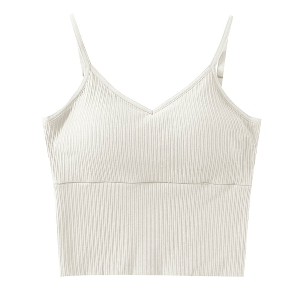 Womens Tank Tops- V Neck Tees for Women, Sleeveless Crop Tops Women, Sexy Cropped Double Layered Tank Top, Women Workout Basic Top