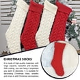 thumbnail image 4 of kurtrusly Christmas Stockings Simple Style Candy Fruit Snacks Socks Exquisite Solid Color Goodie Bag Large Size Wrapping Decoration Red, 4 of 6