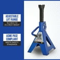 thumbnail image 3 of Strongway Double-Locking Jack Stands, Pair, 24,000-Lb. Capacity, 18in.–30in. Lift Range, 3 of 5