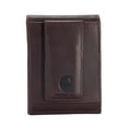thumbnail image 1 of Cartera Carhartt de cuero estándar, simple, retro, marrón oscuro, para hombre, 1 of 8
