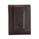 thumbnail image 1 of Cartera Carhartt de cuero estándar, simple, retro, marrón oscuro, para hombre, 1 of 8